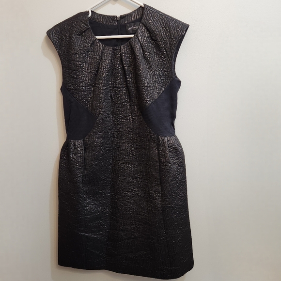 Rachel Comey Glossy Textured Paneled Dress Made in NYC Size Medium - Picture 3 of 12